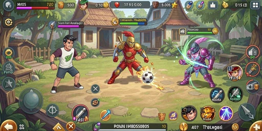 x78 - Karakter yang unik dan menarik dalam setiap level.